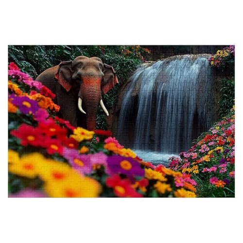 Puzzle 5000 Piezas Elefante Puzzles Caer Medidas 156x105cm Rompecabezas para Adultos Entretenimiento Creativo, Divertido Clásico Rompecabezas Juguetes Educativos Regalos Originales para Mujer B-80