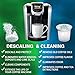 XROM Plant Based Descaling & Cleaning Kit, Compatible With All K-Cup Keurig 2.0 Brewers, All Natural Ingredients, Rinse Pods, Descaler Solution For Keurig Coffee Makers< 2 Uses.