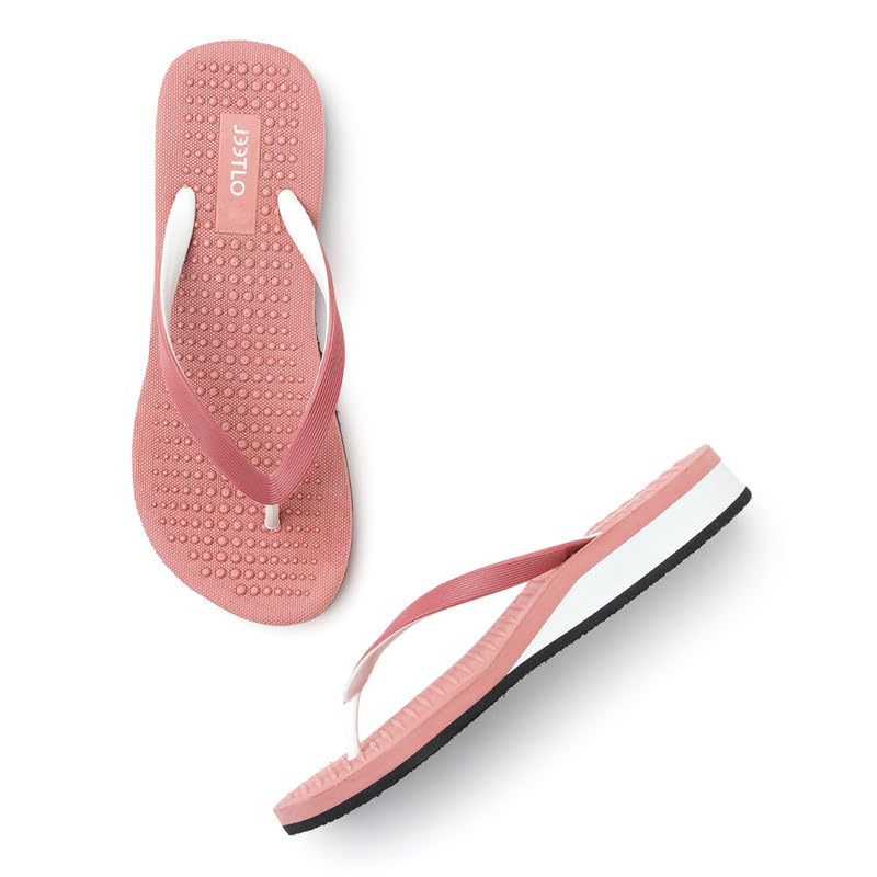JEETLO Synthetic Lightweight and Comfortable EVA Sole Peach Flipflops for Women [8] (B0CNCDYXM4) Amazon Price History, Amazon Price Tracker