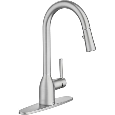 Moen Adler Single Hole Kitchen Faucet with Pull Down Sprayer