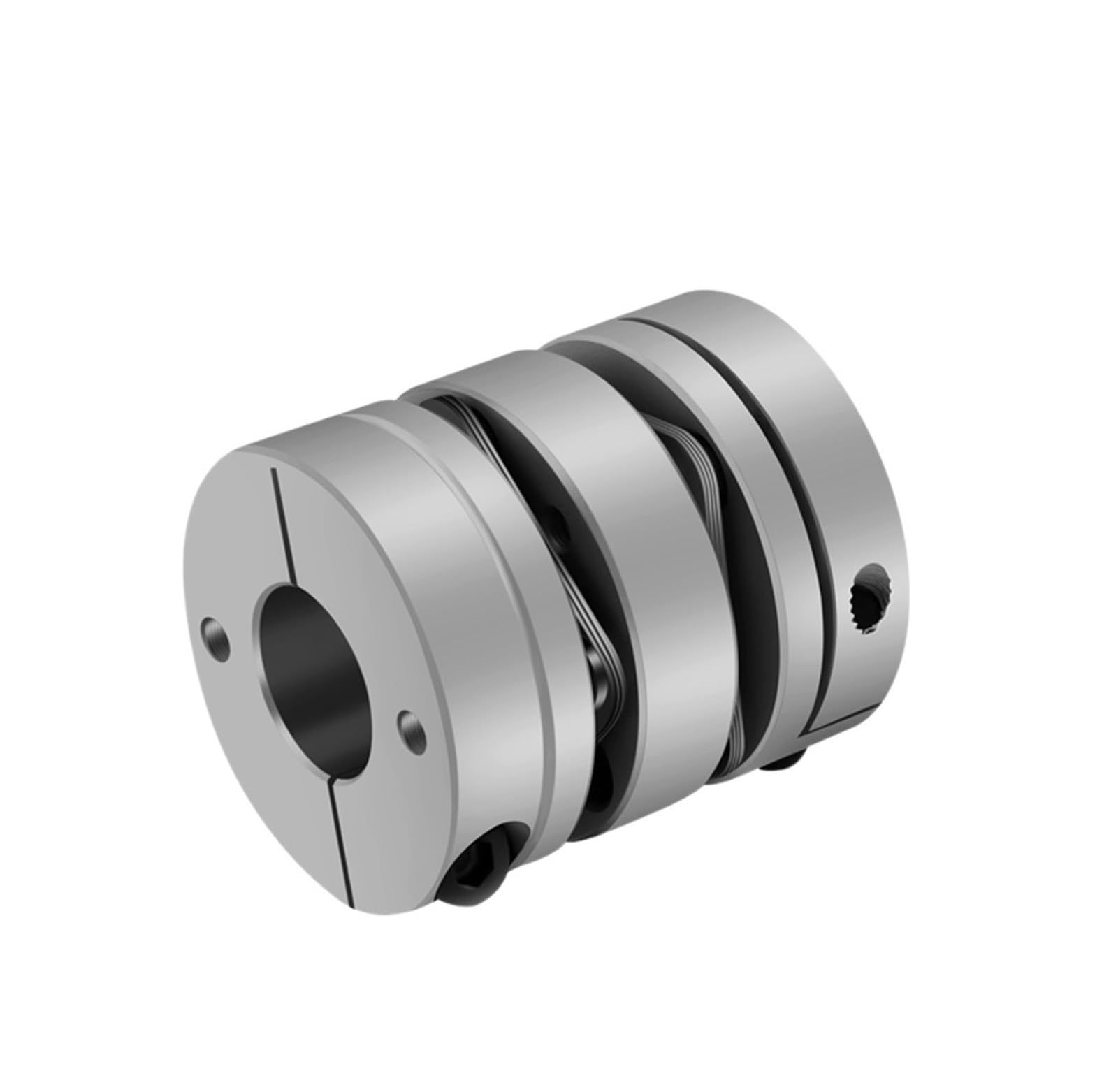 Rigid coupling,Stainless steel rigid coupling 1pcs D68L74 Aluminum Alloy Double Diaphragm Coupling Elastic Connector Ball Screw Step Servo Motor Encoder Computer(12X18)