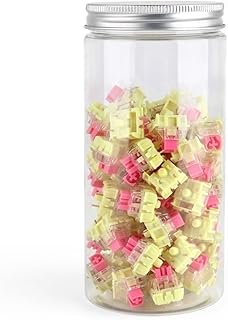 TTC Gold Pink V2 Switch, 3 Pin Linear Waterproof Pre-Lubed Switch for Custom Mechanical Keyboard (Size : 70PCS)