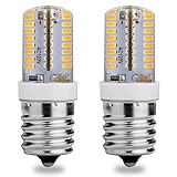 E17 LED Bulb, 120V AC, Warm White 3000K, 3 Watt, 25W Microwave Oven Replacement Bulbs, Appliance(E17), Freezer, Intermediate Base Light Bulb, 2-Pack