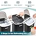 EUHOMY Countertop Ice Maker Machine with Handle, 26lbs in 24Hrs, 9 Ice Cubes Ready in 6 Mins, Auto-Cleaning Portable Ice Maker with Basket and Scoop, for Home/Kitchen/Camping/RV. (Black)