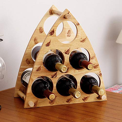Soporte de Vino de Madera para 6 Botellas 35.5x21x39cm miniatura 6