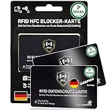 😍 RFID SCHUTZ OHNE FUMMELEI: Nie wieder einzelne RFID Schutzhüllen. Da die RFID Karte die Energie direkt vom Angreifer nutzt, muss die Karte nie aufgeladen werden. Keine Batterie benötigt