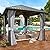 Jolydale 10FTx10FTHardtop Gazebo, Galvanized Steel Outdoor Aluminum Single Top Pavilion, Permanent Metal Gazebo with Netting and Curtains, for Patio, Backyard and Deck…