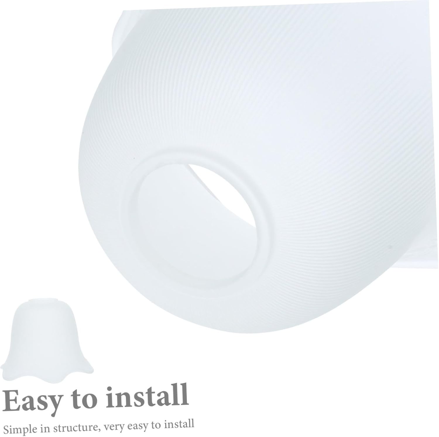 2pcs Glass Craft Lampshade Decorative Ceiling Lamp Shade Creative Lamp Cover Lightbulb Warm Mood Lighting