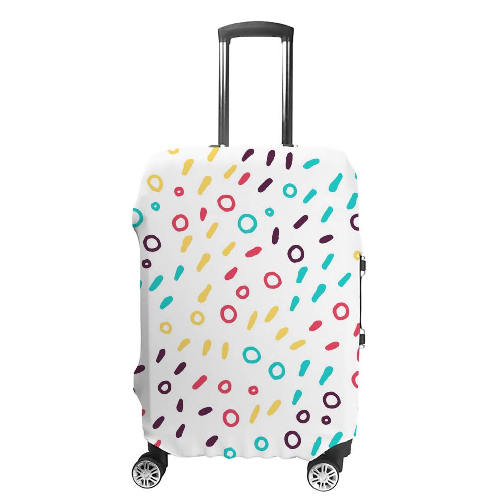Housse de protection pour bagages - Accessoire géométrique pour l'aéroport - 8