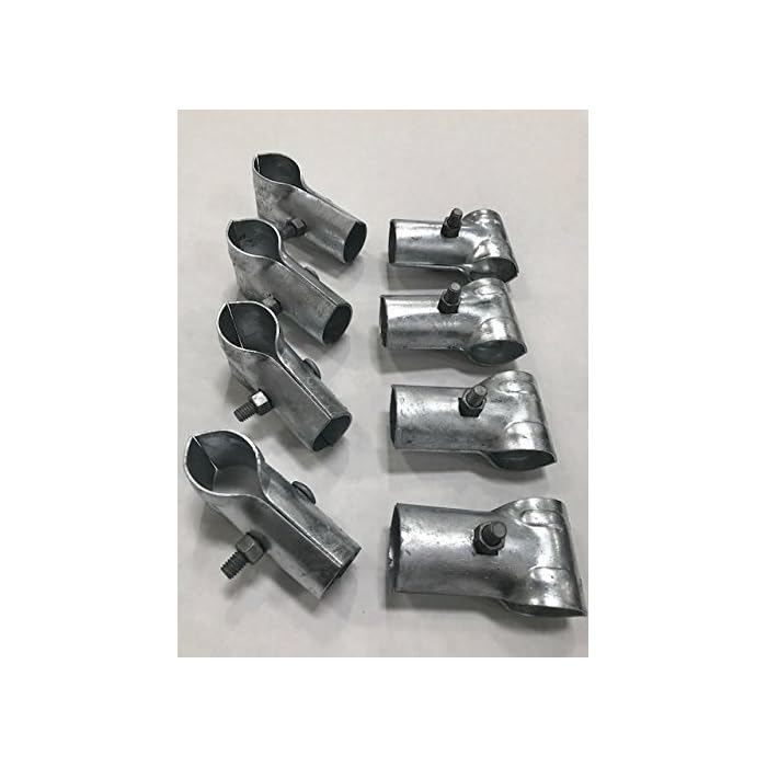 Buy Chain Link Fence End Rail Clamps with Bolts & Nuts Post 17/8" X
