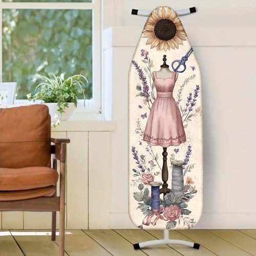Image of Nuxovilar Sunflower Sewing Mannequin Ironing Board Cover 15x54 Polyester