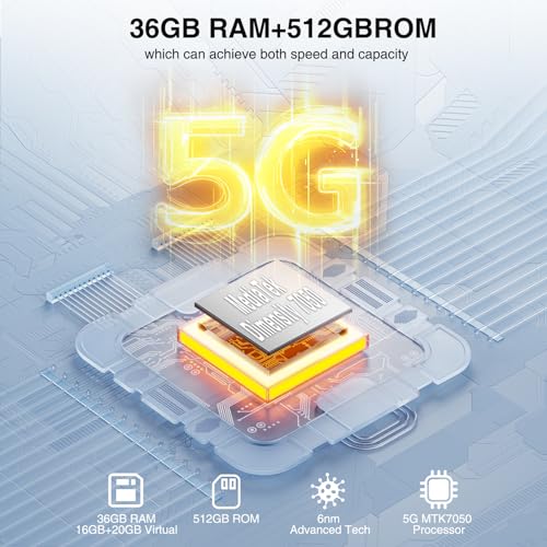 DOOGEE V MAX Plus(2024) 5G Rugged Smartphone,22000mAh 36GB+512GB Android 14 Rugged Phone,200MP+32MP+20MP Night Vision Rugged Cell Phone,6.58" FHD+120Hz IPS Screen,IP68/IP69K Waterproof Phone,NFC/OTG - Image 6