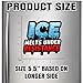 Ice Melts Under Resistance Magnet Decal Vintage Anti Ice Pro Immigration Liberty Reusable Magnetic Sign Bumper Sticker for Fridge Car Truck Locker 5.5in