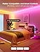 Govee Neon Rope Light for Wall Lining, LED Rope Lights Work with Matter, Google Assistant, Alexa, 16.4ft RGBIC Strip Lights with Smart App Control and Music Sync for Living Room, Bedroom, Wall Corners