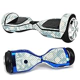 MightySkins Carbon Fiber Skin for Ultra Hoverboard - Blue Seashells | Protective, Durable Textured Carbon Fiber Finish | Easy to Apply, Remove, and Change Styles | Made in The USA