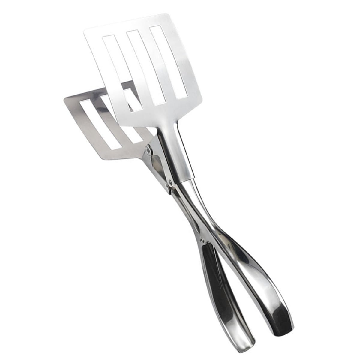 Pinzas Diseño Ranurado Cabeza Cuadrada de Acero Inoxidable para Servir para Drenar Grasa Resistentes al Calor para Barbacoa y Cocina en Hotel o Fiesta