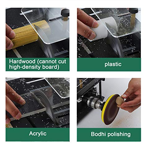 Mini Sliding Table Saw Electric Bench Saw 8500/Min, 0-90° Precision Cutting Multifunctional Table Saw Household Diy Woodworking Sliding Table Saw Cutting Machine #TOP7