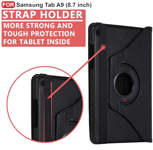 CEDO Samsung Tab A9 (8.7 inch) Flip Cover Black - Image 4
