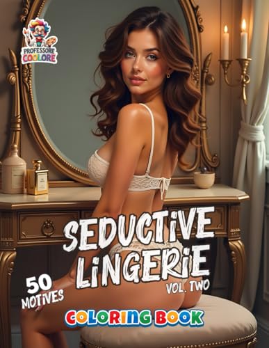 Seductive Lingerie Vol. two - Coloring Book: Aesthetic Lingerie Designs for Creative Coloring on 50 Pages image 2