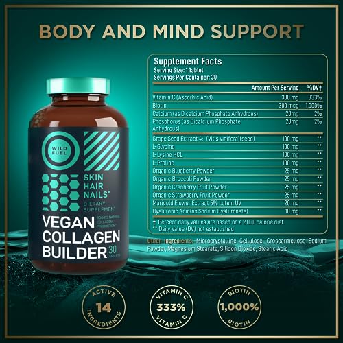 Wild Fuel Vegan Collagen Builder Tablets