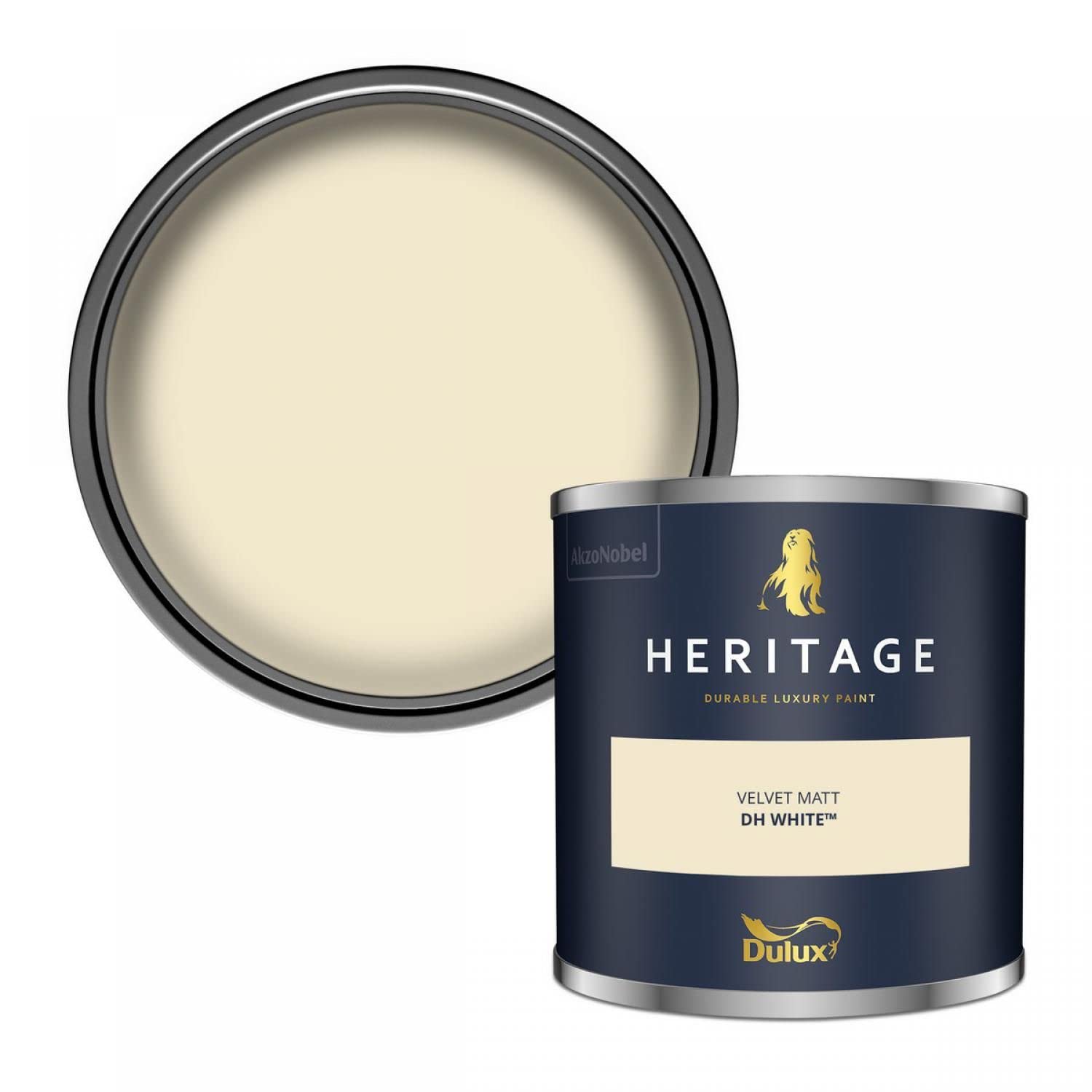 Dulux Trade Heritage Velvet Matt Emulsion DH White - 1ltr