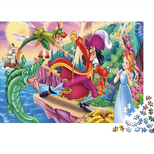 Puzzle 1000 Piezas, Animación Peter Pan, Puzzles Arte, Puzzle para Adultos, Rompecabezas Animación...