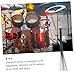 VANZACK Retractable Adjustable Stainless Steel Drum Stick Brush for Percussion Instruments Wire Drum Brush Comfortable Grip for Jazz and Drumming Styles