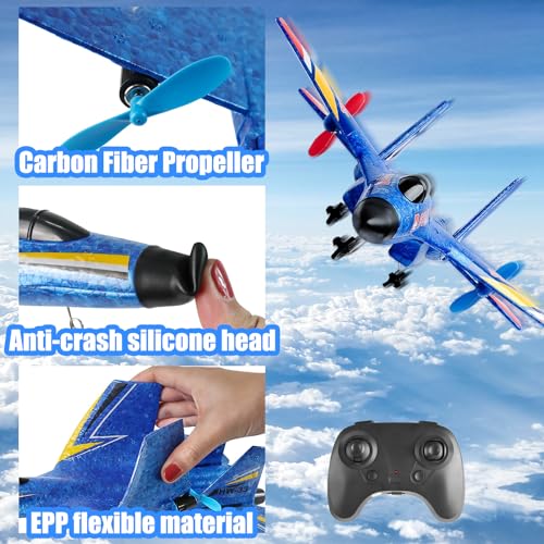 Image of Rc Plane Model Su-27 2.4Ghz 6-Axis Gyro Remote Control Airplane Rc Airplane For Beginners Family Toys For Outdoor Activities (Yellow)