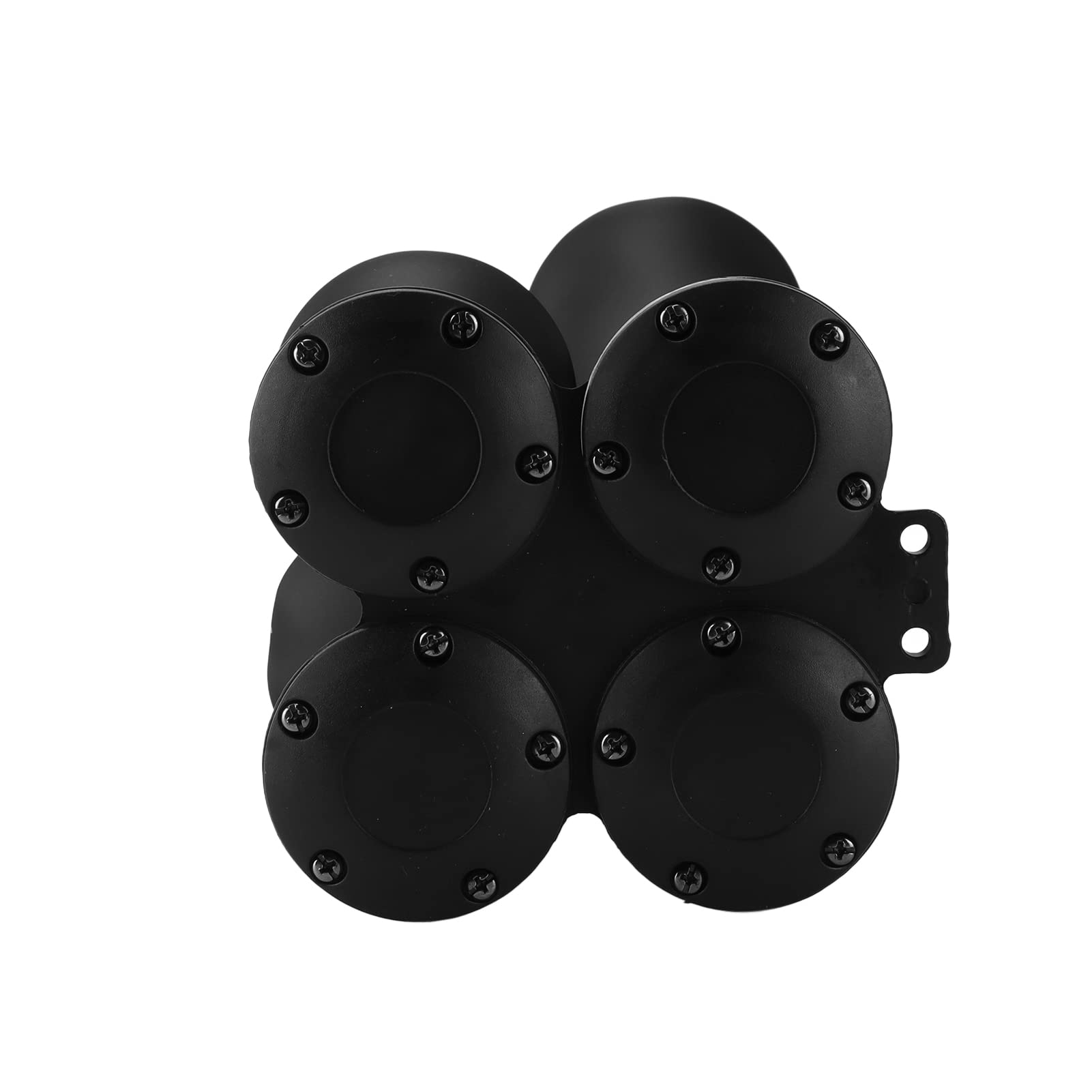 Kit de bocina de coche de 12 V con diseño de cuatro trompetas de 135 DB, metodo de bocina de aire súper ruidoso para ajuste universal en camiones, SUV, trenes y barcos,