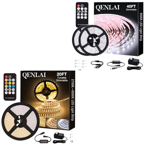 Tira LED tunable 20ft y tira blanca 40ft miniatura 1