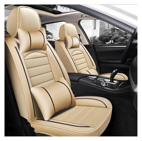 Housse de siège auto universelle beige pour voyager en famille en VW Multivan