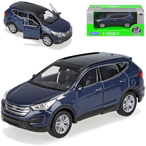 Welly Hyundai Santa Fe Blau Grau Typ DM 3. Generation Ab 2012 ca 1/43...