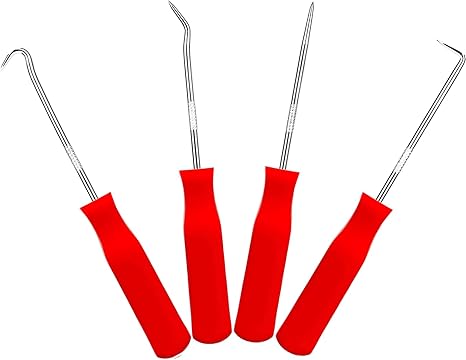 Amazon オイルシールリムーバー フックセット ホース外しフック 4本組 持ち運びが容易 ピックツールセット 交換 ホース外し Oリング ピックツール オイルシールリムーバー レッド 工具セット 道具セット Amazon オイルシールリムーバー フックセット ホース外しフック 4本組 持ち運びが容易 ピックツールセット 交換 ホース外し Oリング ピックツール オイルシールリムーバー レッド 工具セット 道具セット