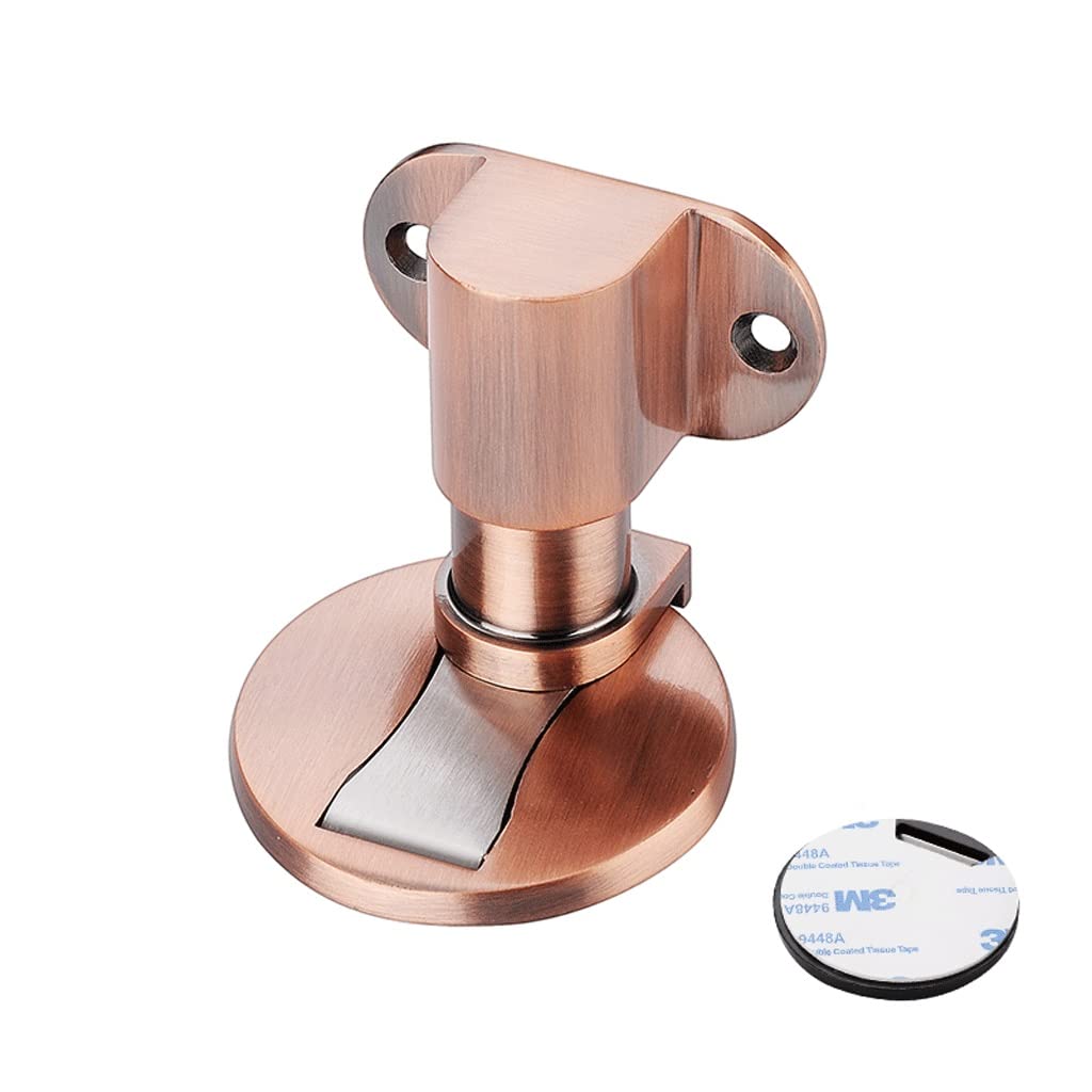 Door Stopper,Doorstops,Stainless Steel Perforated-Free Stop Toilet Anti-Collision Artifact Touch Wall Suction