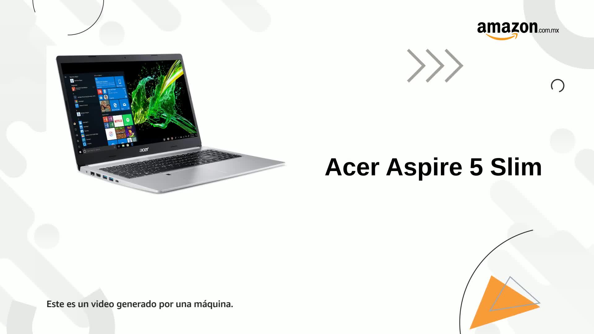 acer Aspire 5 Slim Laptop, visualización IPS FHD de 15.6 Pulgadas