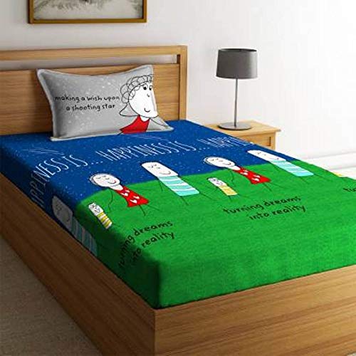 bedsheet with1 Pillow Cover(160x230 