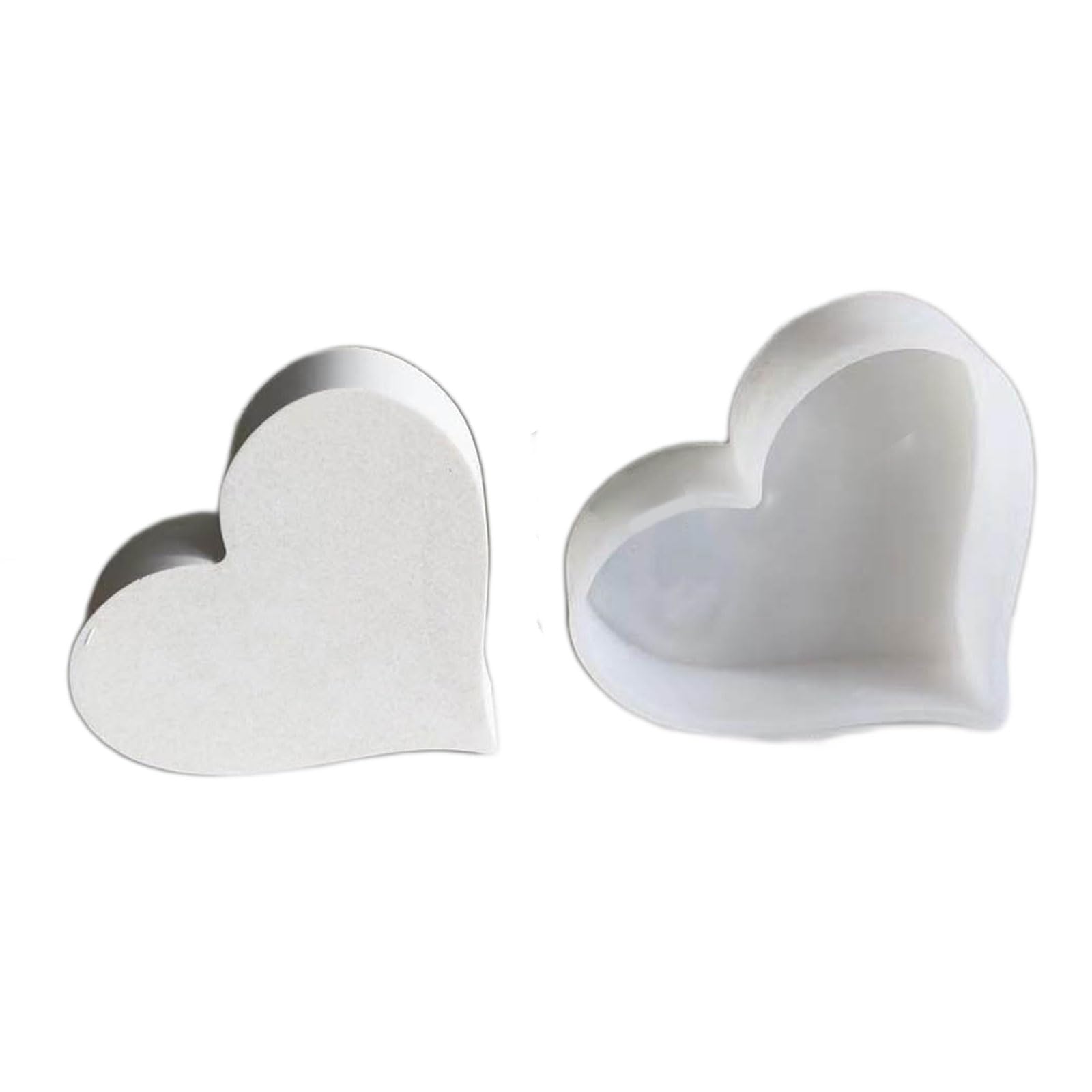 NEWFT Love Heart Shape Resins Molds Hollow Out Love Hear Silicone Epoxys Ornaments Castings Decorations Heart Silicone Hollow Out Hear Molds for Valentines Day Decorations