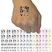 Christmas Nutcracker with Squirrel and Acorn Temporary Tattoo Water Resistant Fake Body Art Set Collection - White (One Sheet)
