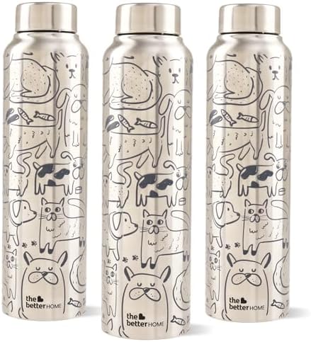 The Better Home Stainless Steel Water Bottle 1 Litre | Water Bottles ...