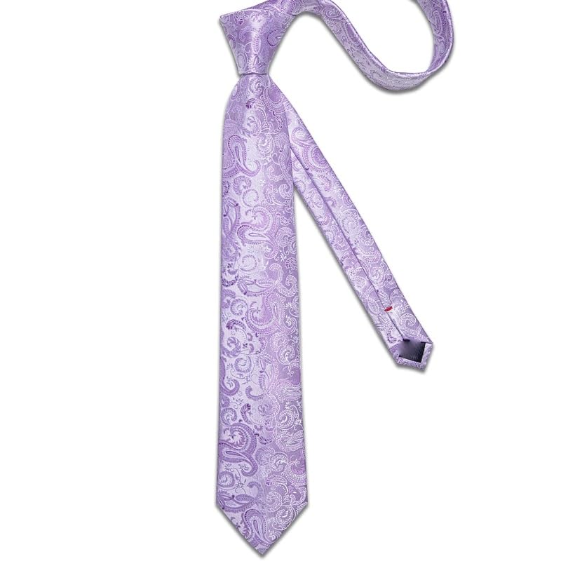 Corbata de Seda Paisley para Hombre 8cm Set miniatura 3