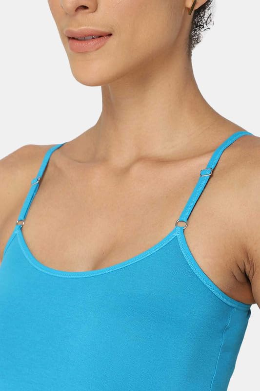 Image of Intimacy Cotton Camisole for Women with Adjustable Spaghetti Straps Comfortable Everyday Wear Camisole Slip for Women