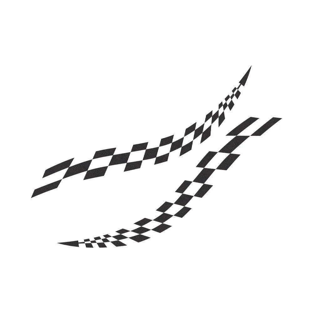 Bertdcx Carbon Fiber Auto Accessory Van Body Side Stickers Auto Tuning Accessories Camper Rv Motorhome(Carbon Fiber)