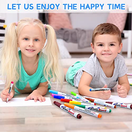 12 penne magiche per pittura ad acqua, pennello