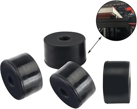 Compatible with Voron Black Rubber Feet Hot Bed Protector Cushion Damping Compatible with Voron 2.4 R2 Voron Compatible Trident 3D Printer Size Voron R2 2.4 4pcs