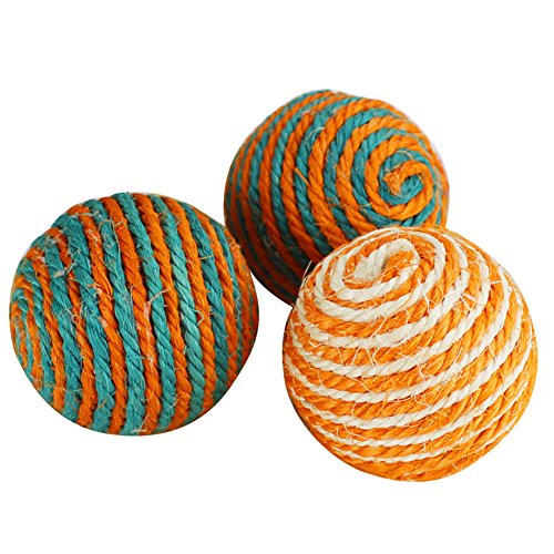 Zrong Balle en Sisal pour Chats Couleur aléatoire Cover
