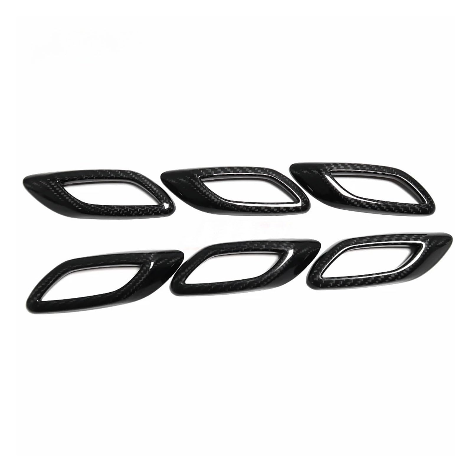Bonnet Vent Hood Flow Intake Cover Fit for Maserati Levante Sport S 2016-2023 6Pcs Carbon Fiber Car Side Fender Air Vent Intake Cover Sticker Trim