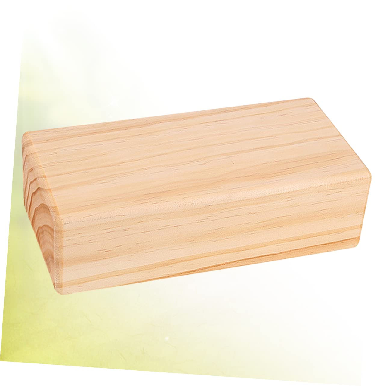 iplusmile Yoga Block Massivem Holz Rutschfest Druckfest Langlebig für Yoga Tanz und Tägliche Übungen Smooth Oberfläche Abgerundete Kanten für Yogafreunde und Fitness Enthusiasten