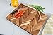 Lipper International Acacia Herringbone Rectangular Cutting and Serving Board with Inset Handles for Chopping Meats, Fruits and Vegetables, Medium, 12