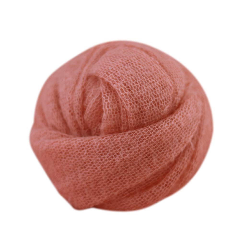 écharpe Tricotée Bébé Blanc Écharpe Photo Bébé NUOLUX - Blanc Cassé 150x40cm - Coton Extensible Nouveau-né Enveloppe Bébé Séance Photo