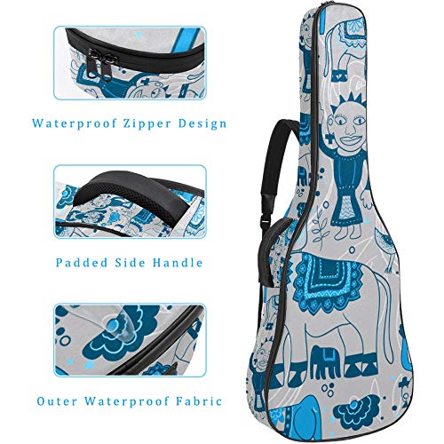 Housse de guitare, convient aux guitares folk et classiques de 39,40,41 pouces, nylon Oxford 600D étanche, épais… - Les Beatles, Paul McCartney, John Lennon, RIngo Starr, George Harrison Housse de guitare, convient aux guitares folk et classiques de 39,40,41 pouces, nylon Oxford 600D étanche, épais… – Image 5